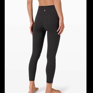 Lululemon Wunder Under Leggings 25” Black Luxtreme